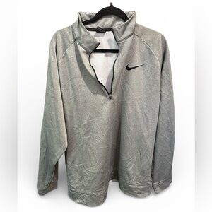 Nike Dri-Fit Therma Training Half Zip Pullover Long Sleeve Grey